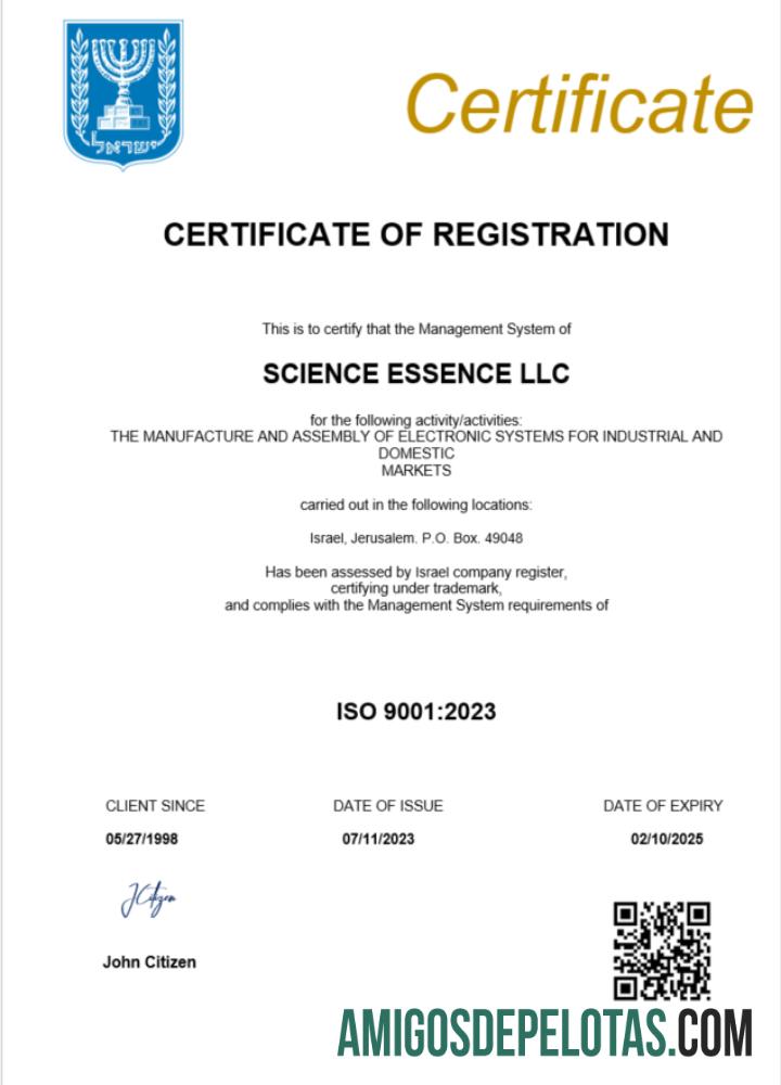 Certificado de registro de Israel para impressão, modelo Word e PDF